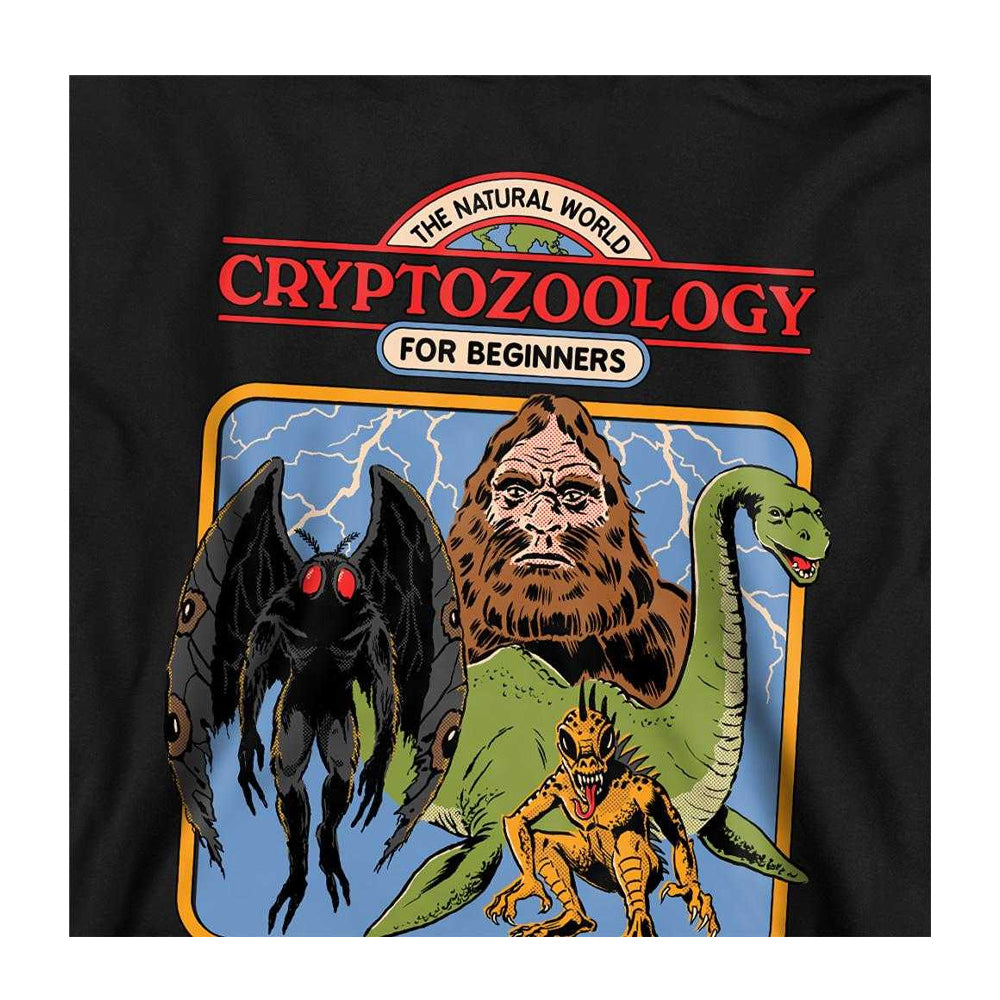 Black - Side - Steven Rhodes Childrens-Kids Cryptozoology For Beginners Hoodie