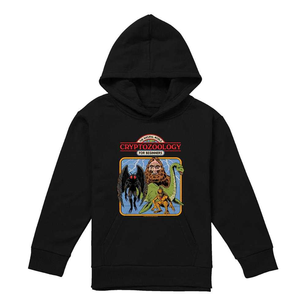 Black - Front - Steven Rhodes Childrens-Kids Cryptozoology For Beginners Hoodie