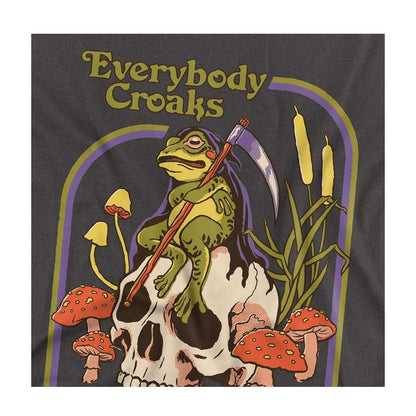 Black - Side - Steven Rhodes Unisex Adult Everybody Croaks Long-Sleeved T-Shirt