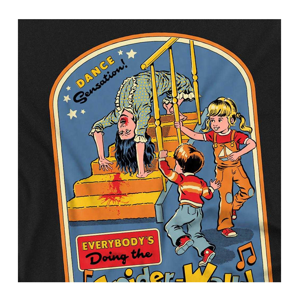 Black - Side - Steven Rhodes Unisex Adult Everyones Doing The Spiderwalk Long-Sleeved T-Shirt