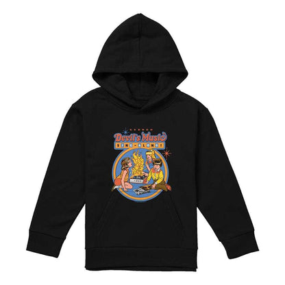 Black - Front - Steven Rhodes Childrens-Kids Devils Music Singalong Hoodie