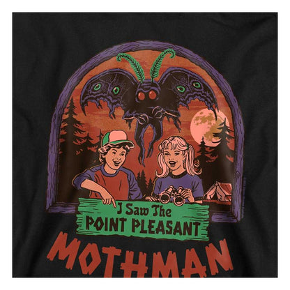 Black - Side - Steven Rhodes Childrens-Kids I Saw The Mothman Hoodie