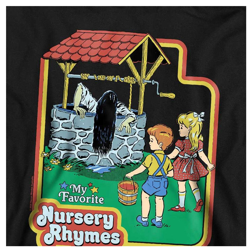 Black - Side - Steven Rhodes Childrens-Kids Nursery Rhymes Hoodie