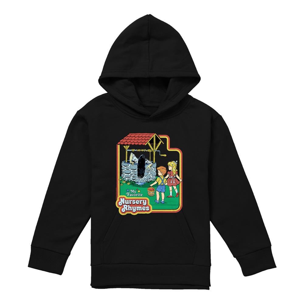 Black - Front - Steven Rhodes Childrens-Kids Nursery Rhymes Hoodie