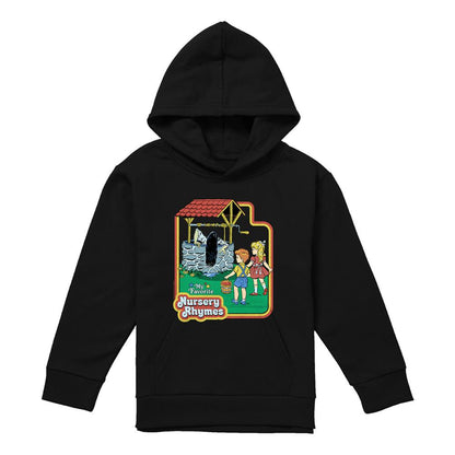 Black - Front - Steven Rhodes Childrens-Kids Nursery Rhymes Hoodie