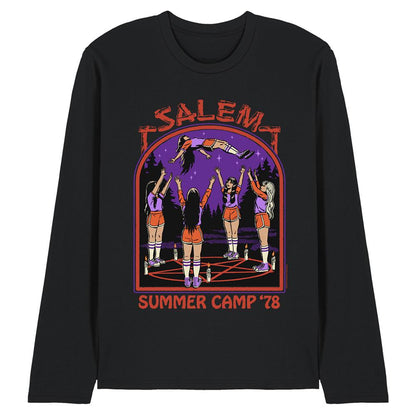 Black - Front - Steven Rhodes Unisex Adult Salem Summer Camp Long-Sleeved T-Shirt
