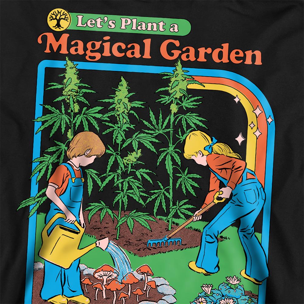 Black - Side - Steven Rhodes Unisex Adult Magical Garden Sweatshirt