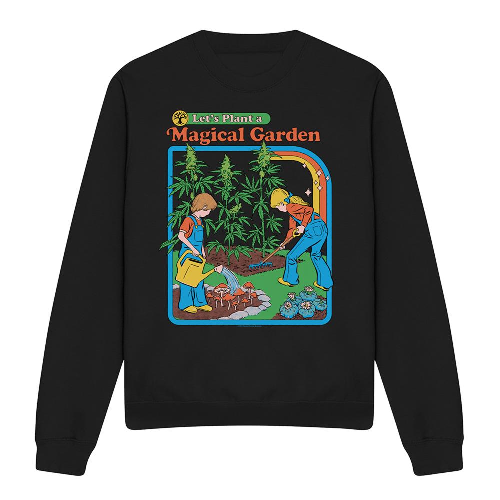 Black - Front - Steven Rhodes Unisex Adult Magical Garden Sweatshirt