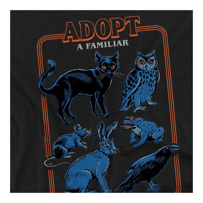 Black - Side - Steven Rhodes Unisex Adult Adopt A Familiar Long-Sleeved T-Shirt