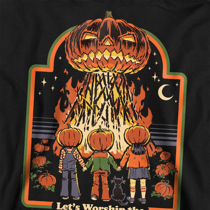Black - Side - Steven Rhodes Unisex Adult Pumpkin Master Sweatshirt