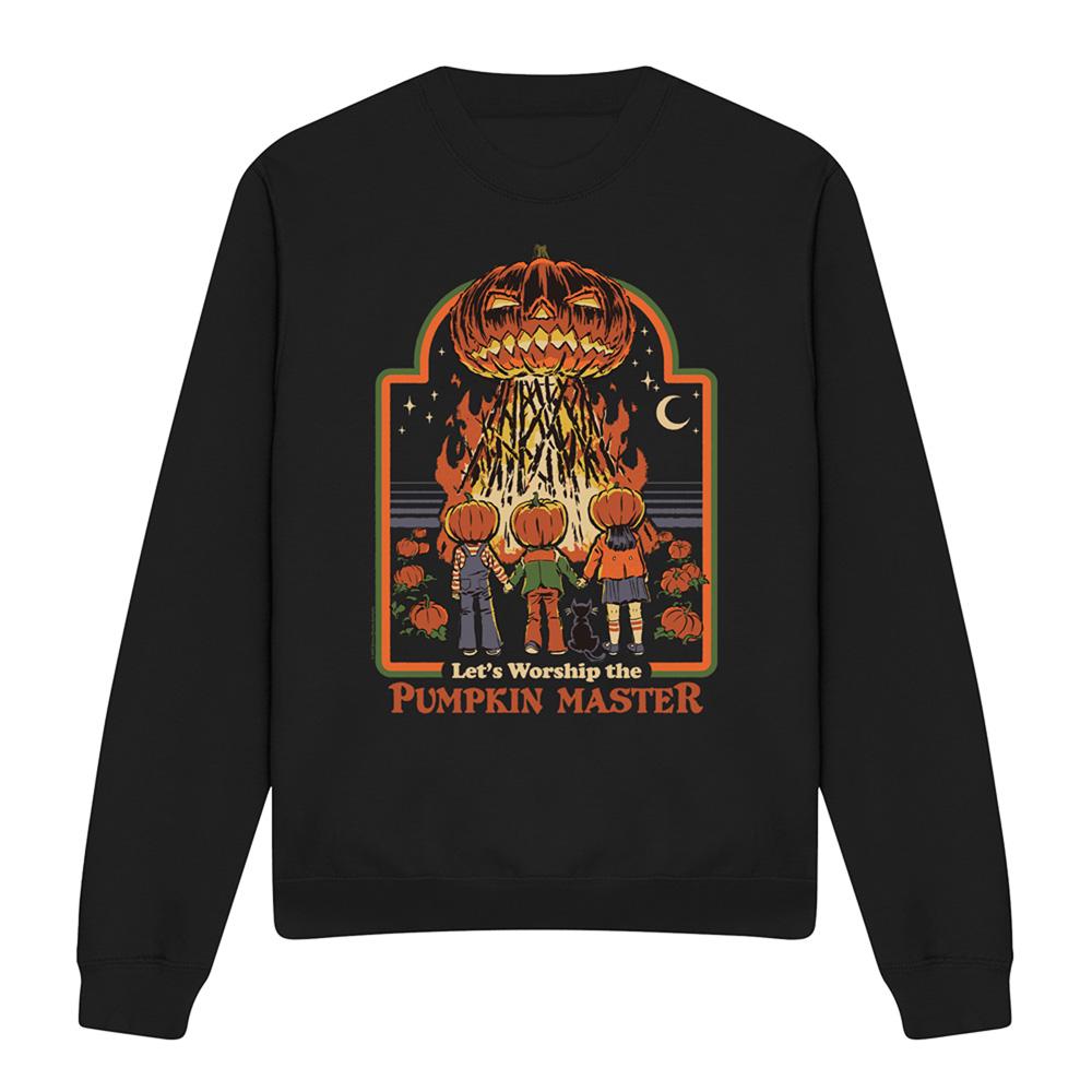 Black - Front - Steven Rhodes Unisex Adult Pumpkin Master Sweatshirt