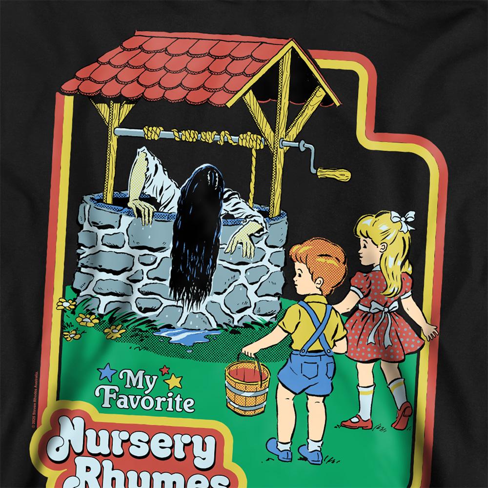 Black - Side - Steven Rhodes Unisex Adult Nursery Rhymes Sweatshirt