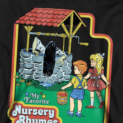 Black - Side - Steven Rhodes Unisex Adult Nursery Rhymes Sweatshirt
