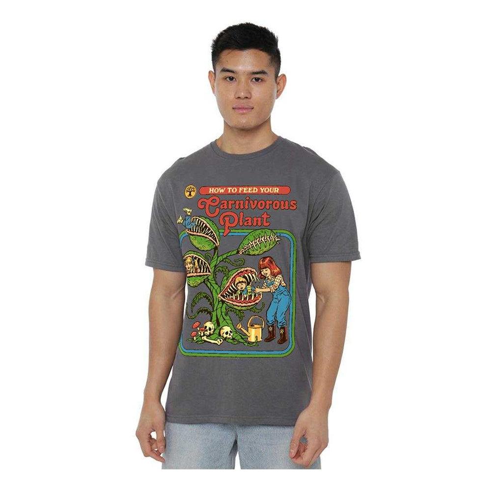 Charcoal - Lifestyle - Steven Rhodes Unisex Adult Carnivorous Plant T-Shirt