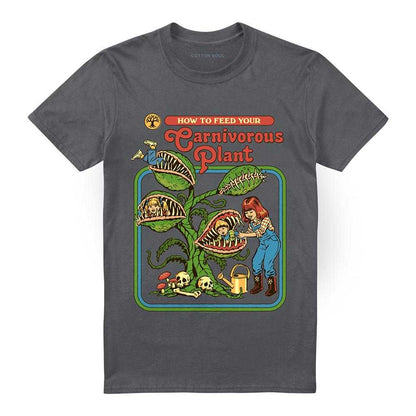 Charcoal - Front - Steven Rhodes Unisex Adult Carnivorous Plant T-Shirt
