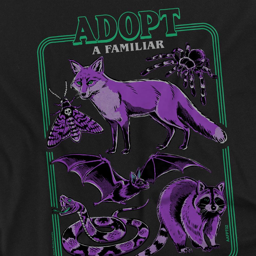 Black - Side - Steven Rhodes Unisex Adult Adopt A Familiar Part 2 T-Shirt
