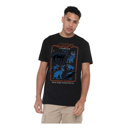 Black - Lifestyle - Steven Rhodes Unisex Adult Adopt A Familiar T-Shirt