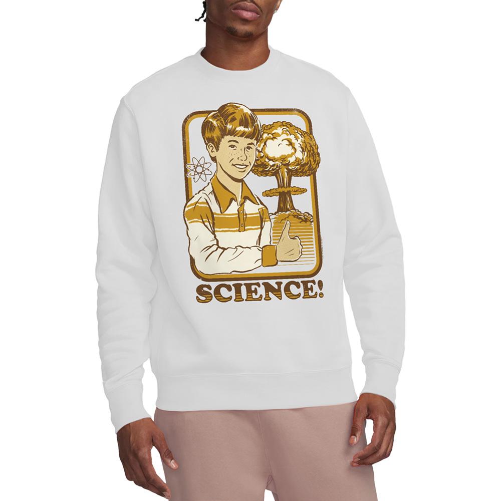 White - Back - Steven Rhodes Unisex Adult Science Sweatshirt