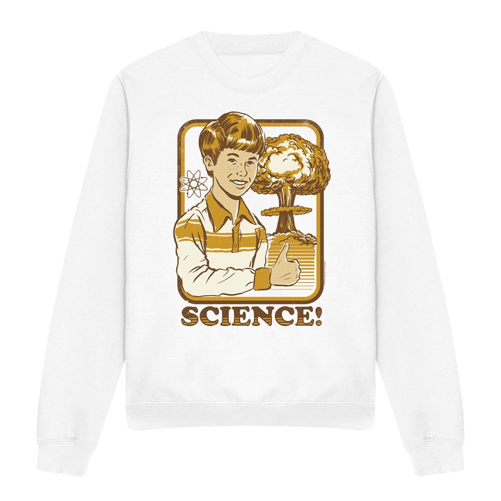 White - Front - Steven Rhodes Unisex Adult Science Sweatshirt