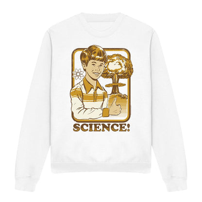 White - Front - Steven Rhodes Unisex Adult Science Sweatshirt