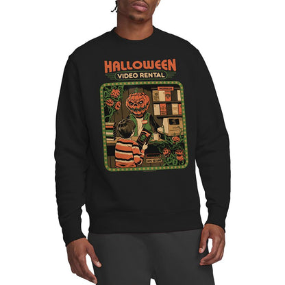 Black - Back - Steven Rhodes Unisex Adult Video Rentals Sweatshirt