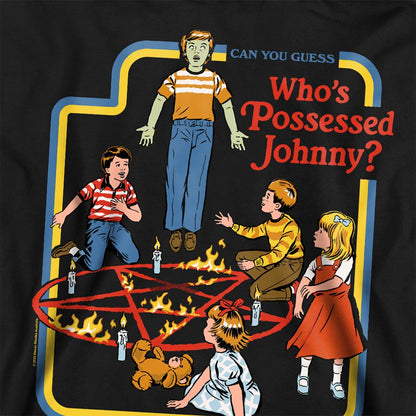 Black - Side - Steven Rhodes Unisex Adult Who´s Possessed Johnny Sweatshirt