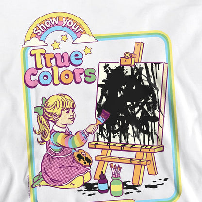 White - Side - Steven Rhodes Unisex Adult Show Your True Colors Sweatshirt
