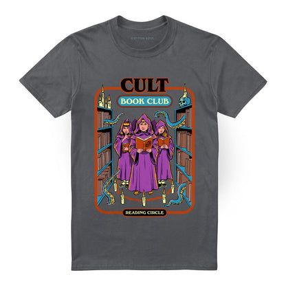 Charcoal - Front - Steven Rhodes Unisex Adult Cult Book Club T-Shirt