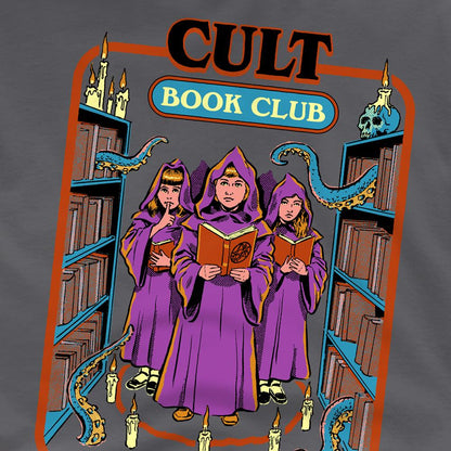 Charcoal - Side - Steven Rhodes Unisex Adult Cult Book Club T-Shirt