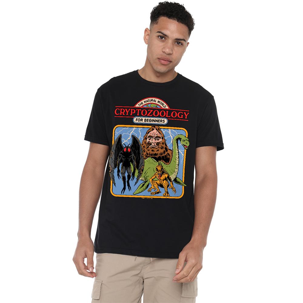 Black - Back - Steven Rhodes Unisex Adult Cryptozoology For Beginners T-Shirt