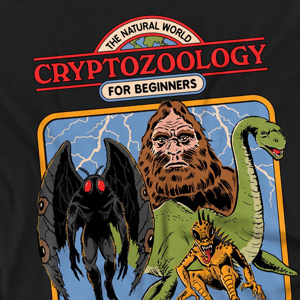 Black - Side - Steven Rhodes Unisex Adult Cryptozoology For Beginners T-Shirt