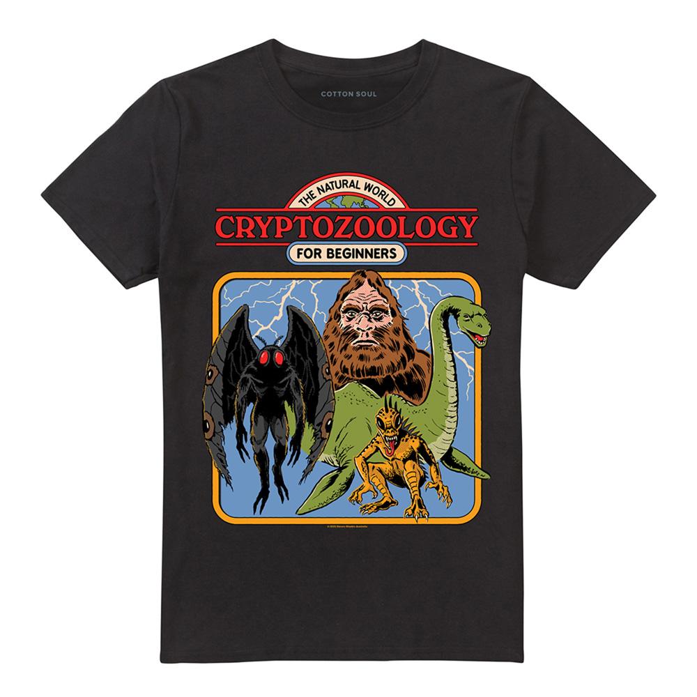 Black - Front - Steven Rhodes Unisex Adult Cryptozoology For Beginners T-Shirt