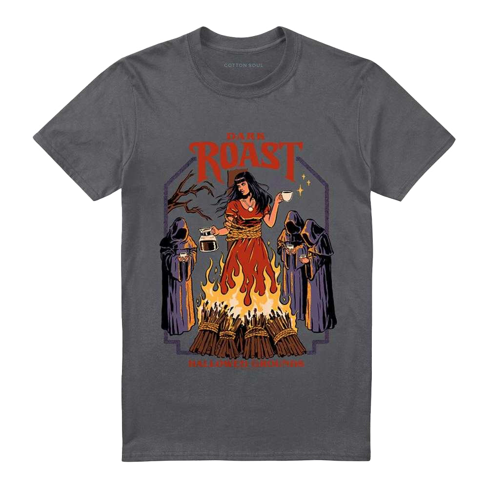 Charcoal - Front - Steven Rhodes Unisex Adult Dark Roast T-Shirt