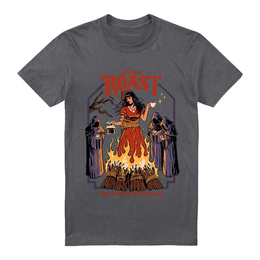 Charcoal - Front - Steven Rhodes Unisex Adult Dark Roast T-Shirt