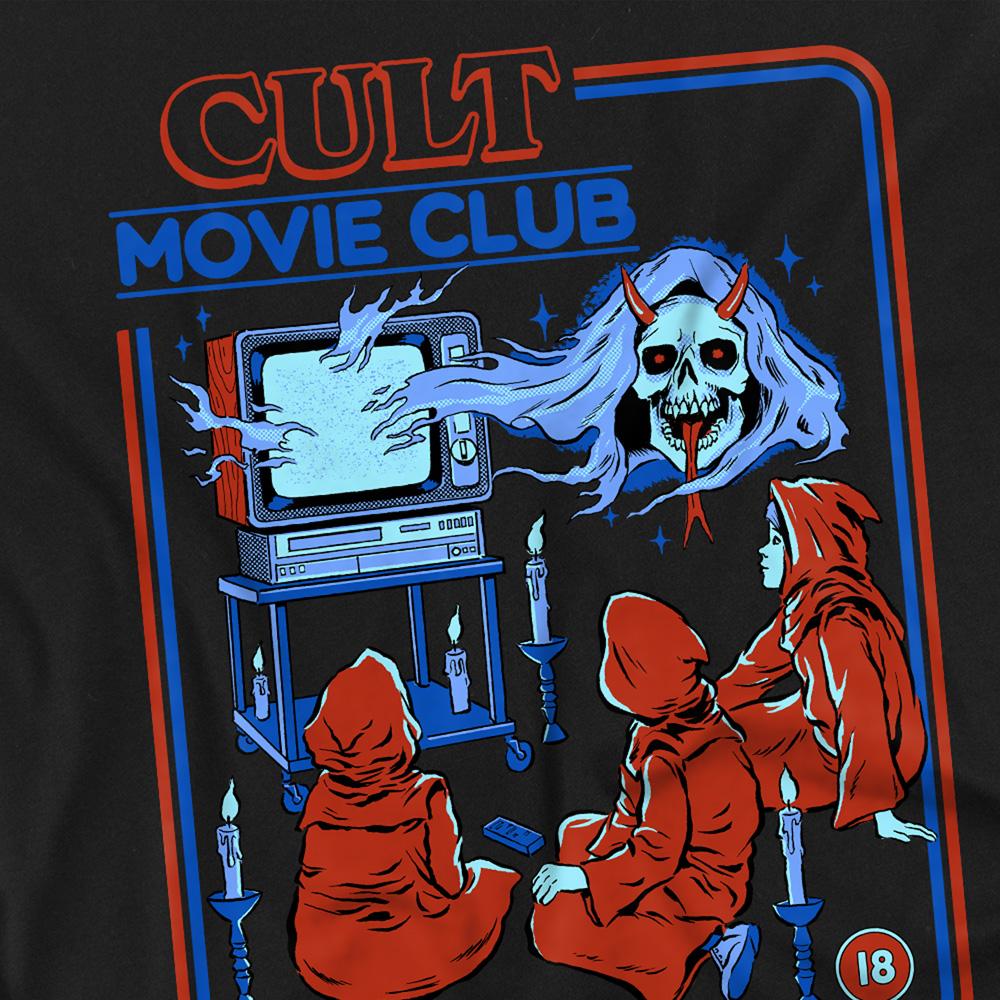 Black - Side - Steven Rhodes Unisex Adult Cult Movie Club T-Shirt