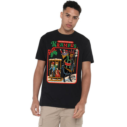Black - Back - Steven Rhodes Unisex Adult Fun With Krampus T-Shirt