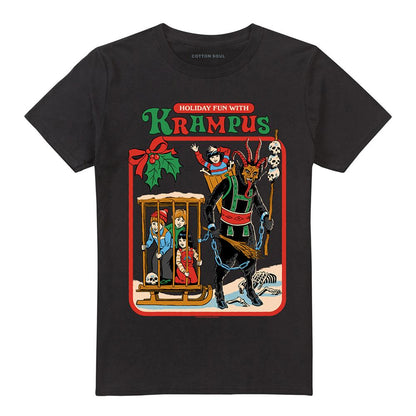 Black - Front - Steven Rhodes Unisex Adult Fun With Krampus T-Shirt