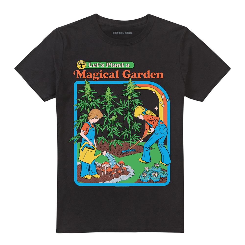 Black - Front - Steven Rhodes Unisex Adult Magical Garden T-Shirt