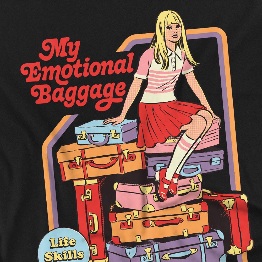 Black - Side - Steven Rhodes Unisex Adult My Emotional Baggage T-Shirt
