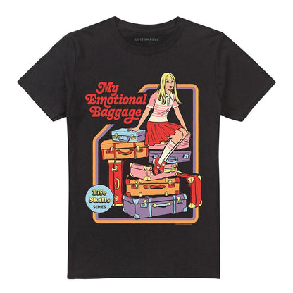 Black - Front - Steven Rhodes Unisex Adult My Emotional Baggage T-Shirt