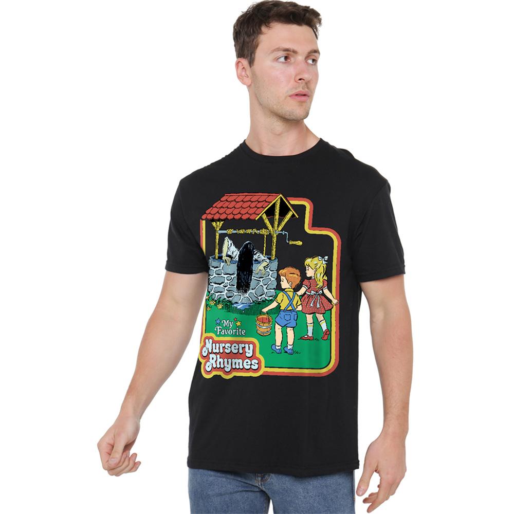 Black - Lifestyle - Steven Rhodes Unisex Adult Nursery Rhymes T-Shirt