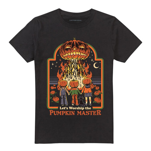 Black - Front - Steven Rhodes Unisex Adult Pumpkin Master T-Shirt