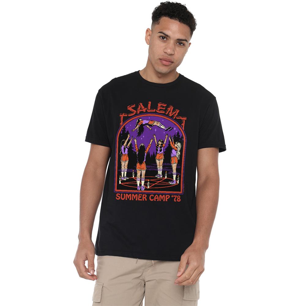 Black - Lifestyle - Steven Rhodes Unisex Adult Salem Summer Camp T-Shirt