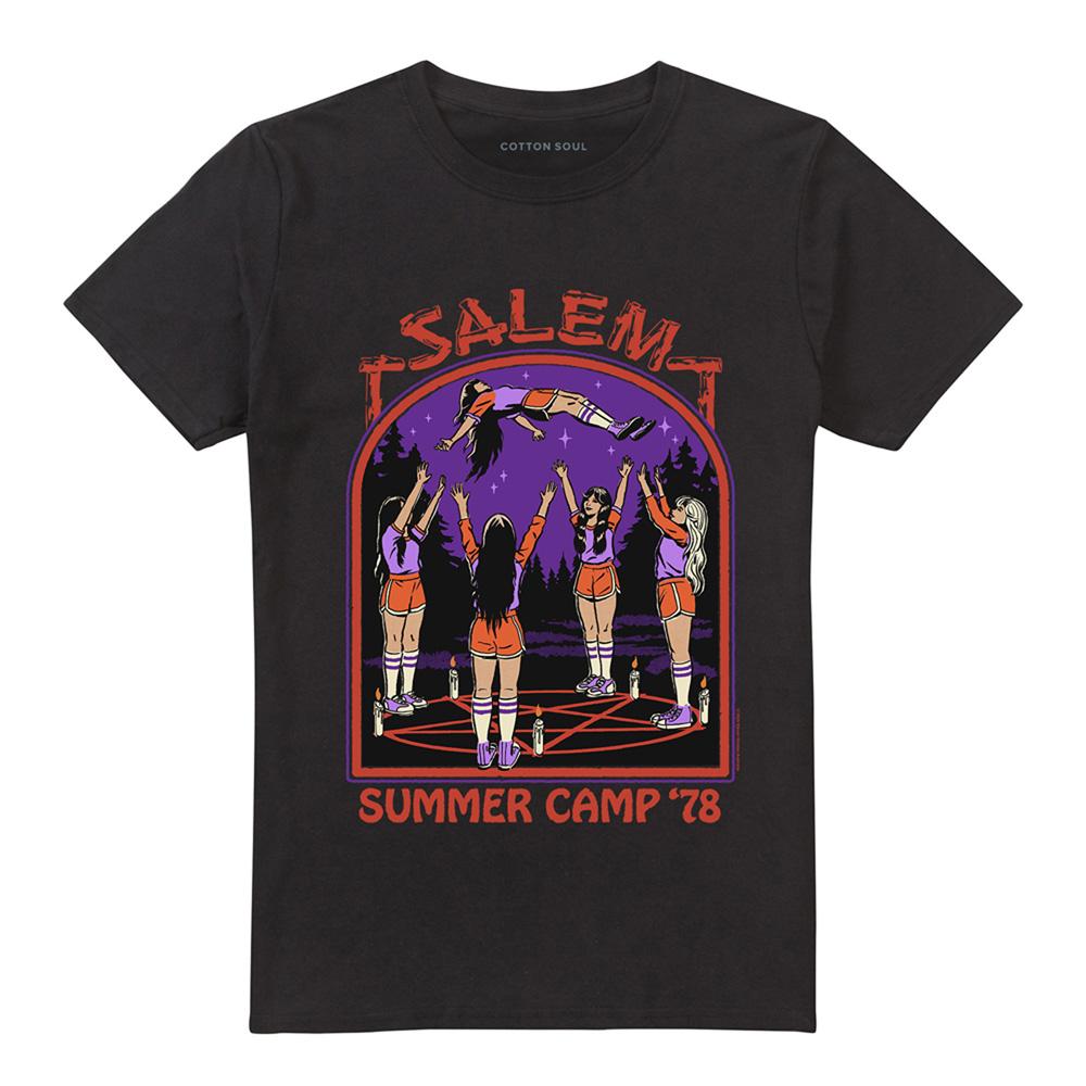 Black - Front - Steven Rhodes Unisex Adult Salem Summer Camp T-Shirt