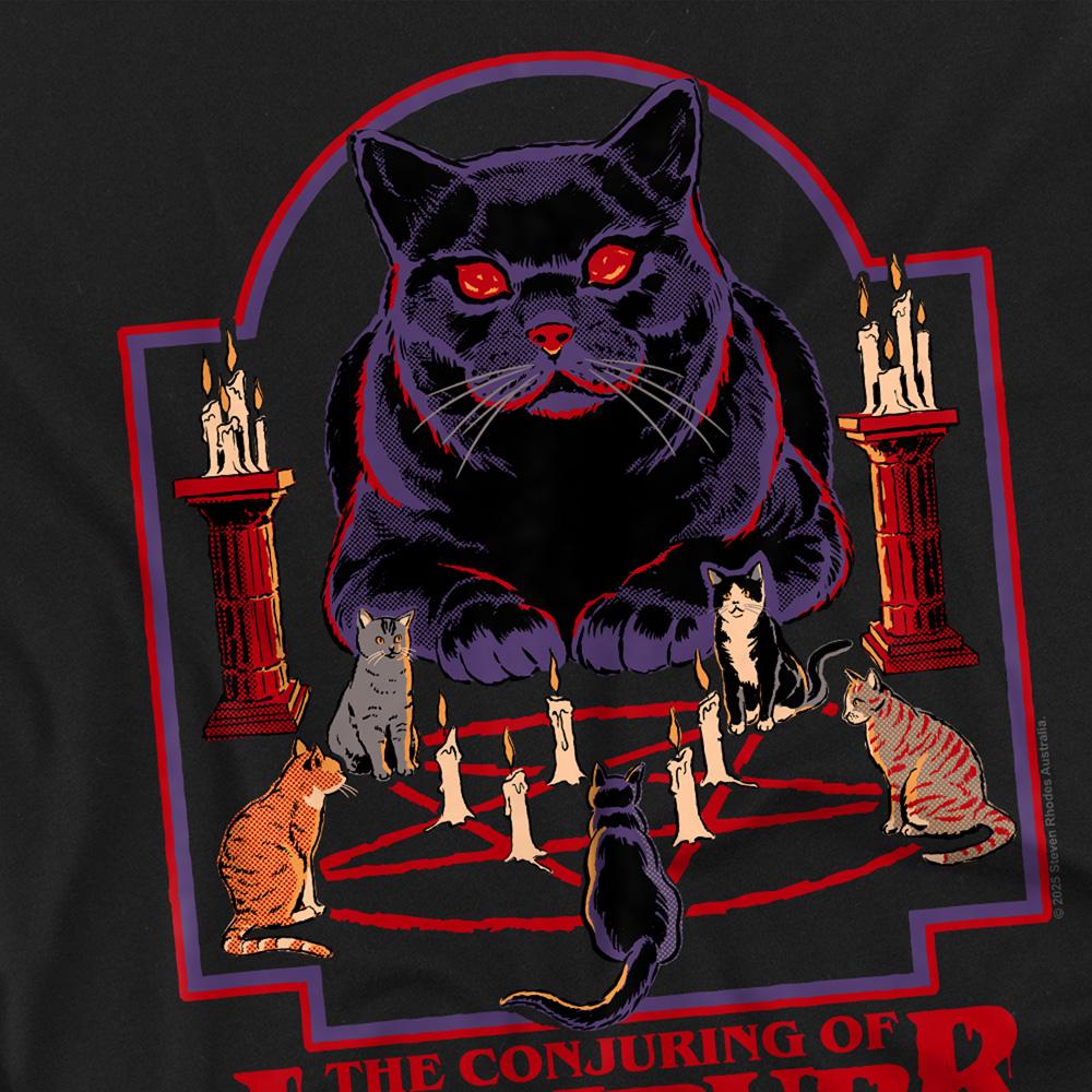 Black - Side - Steven Rhodes Unisex Adult Lucipurr T-Shirt