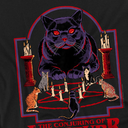 Black - Side - Steven Rhodes Unisex Adult Lucipurr T-Shirt
