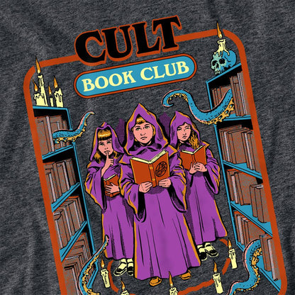 Charcoal - Side - Steven Rhodes Unisex Adult Cult Book Club Heather T-Shirt