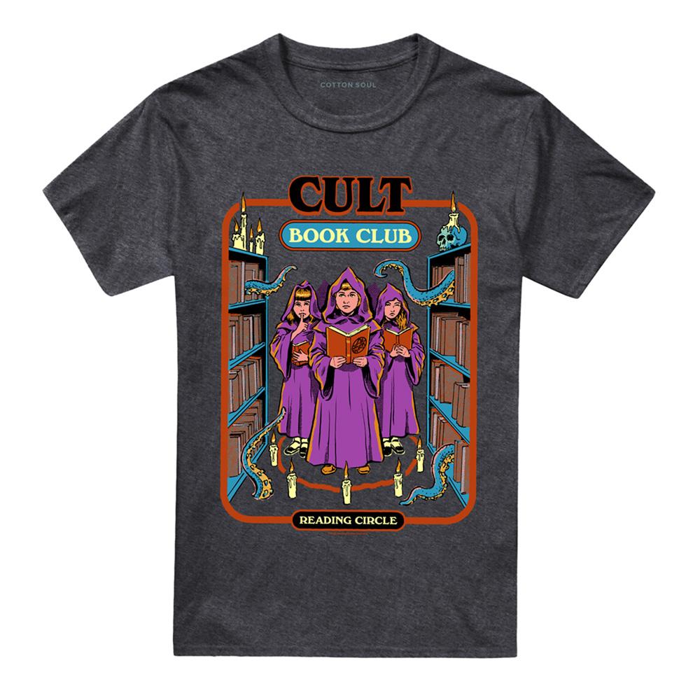 Charcoal - Front - Steven Rhodes Unisex Adult Cult Book Club Heather T-Shirt