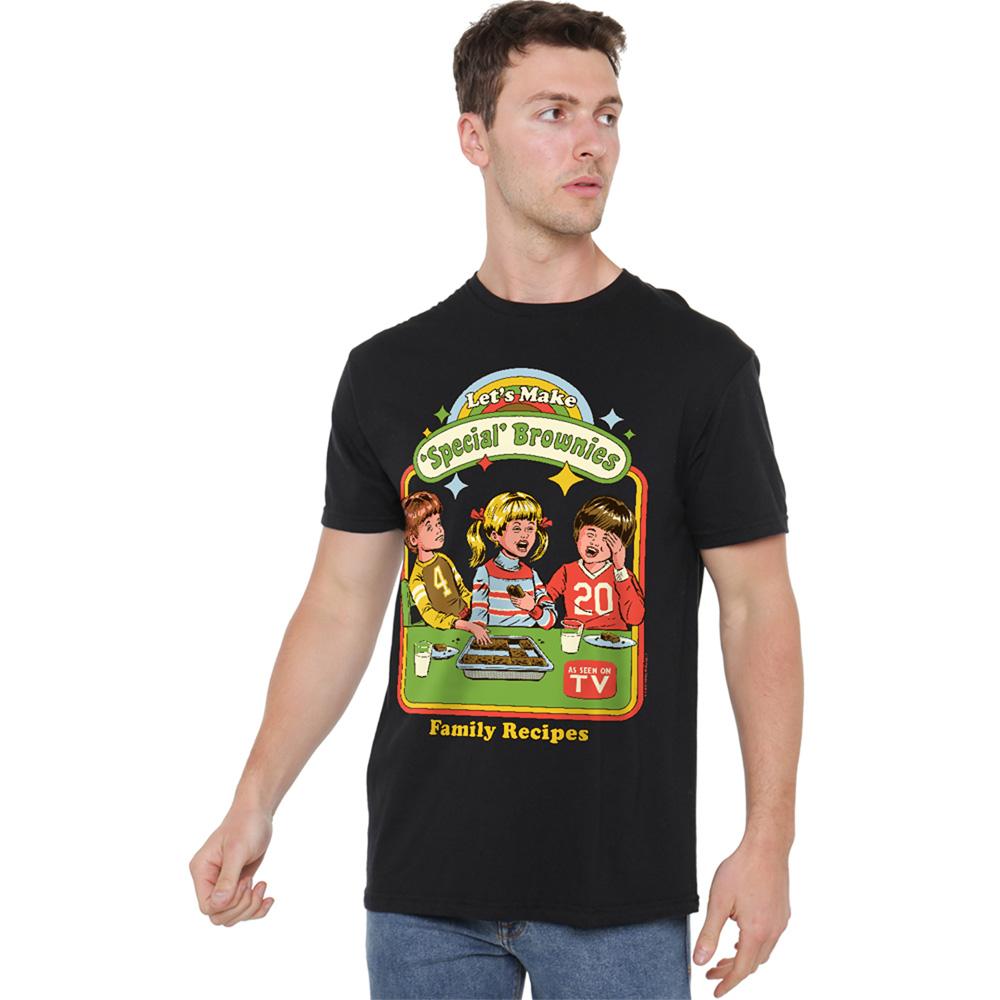 Black - Back - Steven Rhodes Unisex Adult Let´s Make Brownies T-Shirt