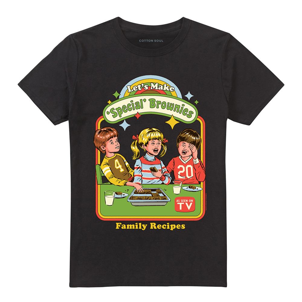 Black - Front - Steven Rhodes Unisex Adult Let´s Make Brownies T-Shirt